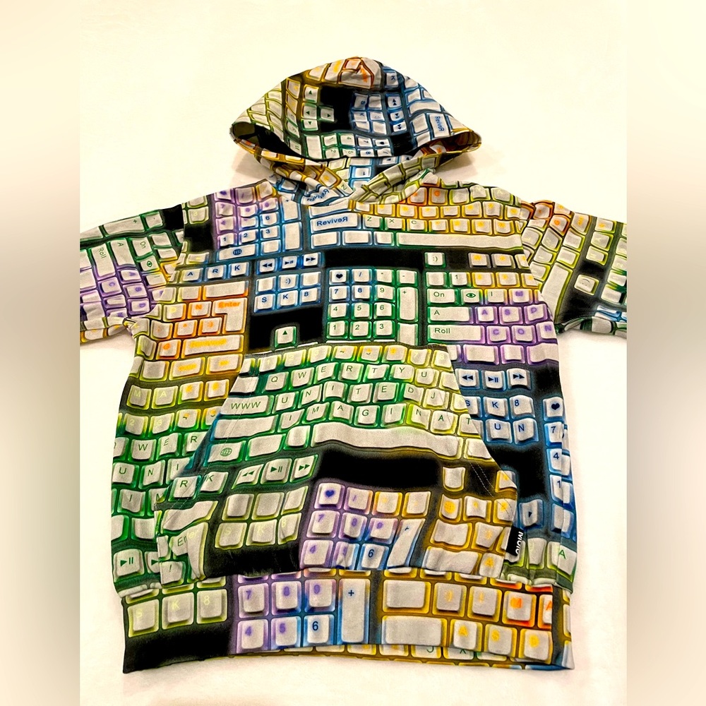 Molo Kid’s Game on Colorful Organic Hoodie (Pre-Loved)